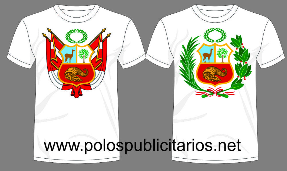 Polos Publicitarios con el Nuevo Escudo del Peru